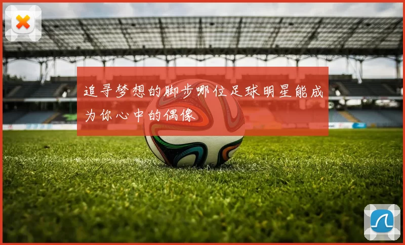 追寻梦想的脚步哪位足球明星能成为你心中的偶像